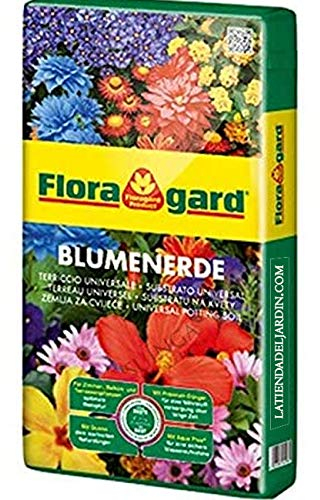Suinga SUSTRATO Universal Premium FLORAGARD 70 litros. Saco de turba Utilizado para césped, macetas, Plantas, Jardines.. Considerado el Mejor sustrato del Mercado