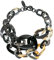 Feliss Horn Kette Halskette Damen Boho Schmuck Ketten ohne Anhänger. 45 cm Gliederkette lang Afrikanischer Schmuck Hornschmuck schwarz aus Büffelhorn