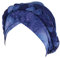 Lazzboy Store Kopftuch Chemo Krebs Zopf Turban Cap Ethno Bohemian Twisted Hair Cover Wrap Kopfbedeckung Frauen Indien Muslim Elastic Hut (Blau)