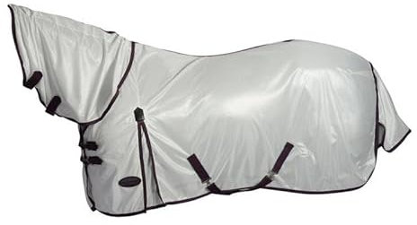 Weatherbeeta Comfitec Essential Mesh II Combo Hals Pferdedecke (105cm) (Weiß/Weinrot/Grau)