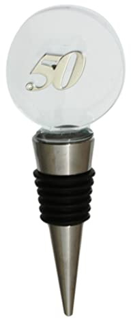 50th Birthday Glass Wine Whiskey Stopper Bottle Top 464