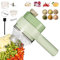 HUIKDY Multifunctional Wireless Electric Grinder 4 in 1 Handheld Electric Vegetable Cutter Set Portable Mini Food Processor For Garlic Pepper Chili Onion Celery Ginger Meat