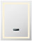 homewell Badspiegel groß Wandspiegel mit Beleuchtung LED BadSpiegel Wandspiegel Badezimmer Kaltweiß A++ 6500K IP67 Energieklasse mit Touch-Lichtschalters und Beschlagfrei (B4:60 x 80 cm)