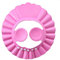 Baby Augenschutz Mütze Haar Waschen Badekappe Badehaube Kinder Duschkappe Hut (Rosa mit Gehörschutz)
