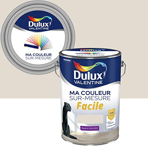 Ma Couleur Sur-mesure par Dulux Valentine – Peinture Intérieure Murs, Plafonds, Boiseries - Facile à appliquer - Velours CAMEL PÂLE 5 L