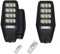 DE ROSA SHOP Lampione Solare a LED Esterno 200W Con Palo e Telecomando, Sensore di Movimento e Crepuscolare, 144 LED, Da Giardino (2 Pezzi)