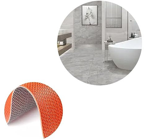 GRRICEPL 5mm D'épaisseur Zone Humide en PVC Antidérapant Tapis De Drainage, Commercial Zone Humide Étanche Tapis De Sol, pour Piscine Salle De Bain Garage Patio (Couleur : Rosso, Taille : 1x3m)