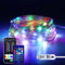 LED Lichterkette,Wasserdicht USB Bluetooth led lichterkette außen Innen,RGBIC led lichterkette weihnachtsbaum mit Fernbedienung Timer Synchronisiert mit Musik für Deko, Party, Hochzeit (5M)