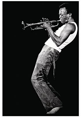 THEGIS Miles Davis Leinwand-Poster, Schlafzimmer, Dekoration, Sport, Landschaft, Büro, Raumdekoration, Geschenk, ungerahmt, 30 x 45 cm
