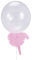 Mermshy Wave Ball Kuchen Dekoration Plug-In, Hochwertiges Ballon Mädchen Netz Gaze Rosa