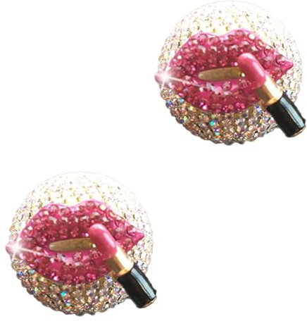 CALLARON 2 Stücke Auto Parfüm Clip Diffusor Für Auto Vent Mit Strass Lip Auto Vent Clip