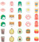 GOMAKERER 30 Pcs 15 Styles Cartoon Silicone Cable Protectors, Food Theme Charger Cable Saver Charging Protector and Cord Holder Phone Accessory for Phone