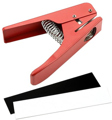 ibasenice Guitar Pick Cutter Professionelles Gitarren-zubehör Robuster Punch Für Individuelle Picks Einfach Zu Bedienen Ergonomisches Design Für Musiker Und Bastel-enthusiasten Rote