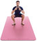 Große Trainingsmatte von Karma Fitness – Extra breite und extra dicke Yogamatte (183 cm x 80 cm x 10 mm), TPE-Fitnessmatte mit kostenlosen Tragegurten, perfekt für HiiT-Heimtraining und Pilates „STAR