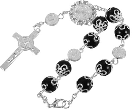 SEWOART Auto Spiegel Deko Kreuzanhänger Hängeornament Für Fahrzeugrückspiegel Autozubehör Mit Kette Ornament Für Autoinnenausstattung