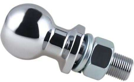 TIOMIOSEA Anhängerkupplungskugel 50mm 3.5T, Anhängerkupplungen, Kugelkopfbolzen mit Ø22mm Schraube, Gerade Ackerschiene für Traktor Quad ATV, Kupplungskugel für Ackerschiene bis 3.5 Tonnen
