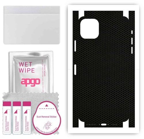 apgo skin sticker film foil vinyl for the BACK+SIDES for Apple iPhone 11 Pro Max Matrix, Full Wrap Skin