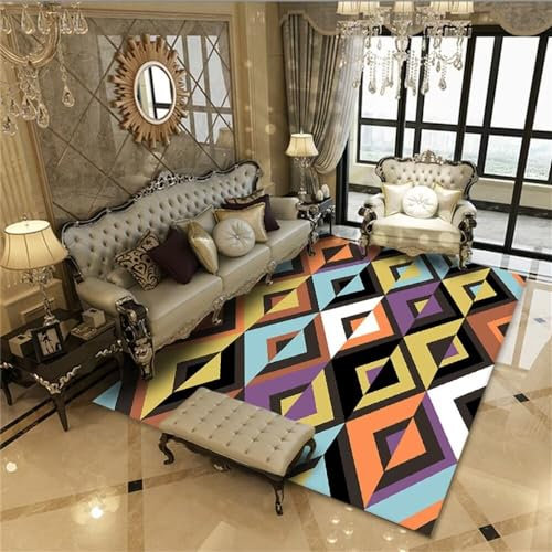 Kunsen Pastell deko deko Zimmer Teenager Farbe Wohnzimmer Teppich Linie Dekoration rechteckig Schlafzimmer Nachttisch Teppich feuchtigkeitsbeständig Pastell deko 50X70CM