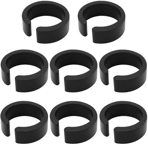 Create idea Reduzierscheibe aus Gummi, offen, 25,4 mm, für 31,8 mm Fahrradlenker-Adapter oder Halterung, kompatibel mit Fahrradcomputer-Halterungen, Flaschenhaltern, 8 Stück