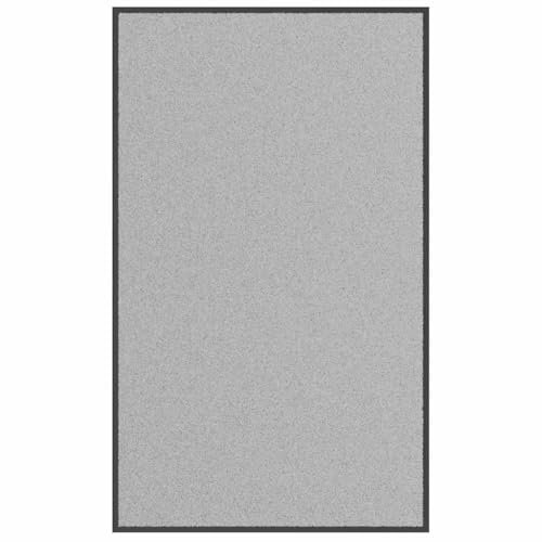 vidaXL Fußmatte Grau 90x150 cm, Schmutzfangmatte, Sauberlaufmatte, Haustürmatte, Türmatte, Matte, Willkommensmatte, Outdoor-Türmatte, Indoor-Türmatte