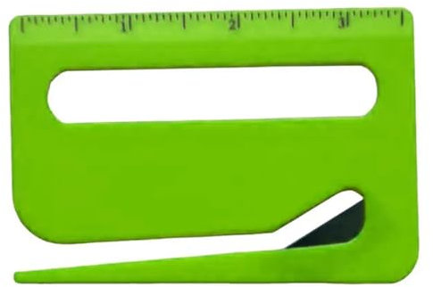 Brieföffner Lupen Skalen Brieföffner mit Sicherheitsgriff Geschenkpapierschneider für Verpacken Post und Papier Schneiden (Grün)