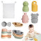 Juguetes Baño Bebe, 16 Pcs Juguetes Bañera Bebe Silicona para Niños Niñas 1 2 3 4 Año, La Regadera Baño Bebe Combina con Squeeze Toys y Juegos de Agua para Ducha, Piscina o Playa