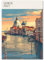 Happymotive Städteposter | Venedig Retro Poster Vintage | Schlafzimmer Deko Bild im Hochformat | Bilder Wohnzimmer | Kunstdrucke in A2 40x60, A3 30x40, A4 20x30 300g Papier ohne Rahmen