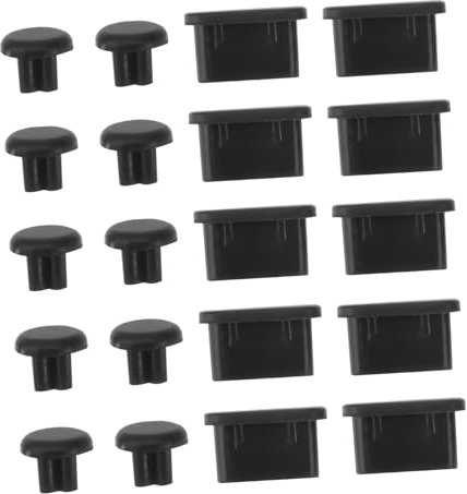 HOODANCOS Bouchons Anti-Poussière Jack 3.5 Mm Et Type-C Protection Port Audio Téléphone Portable 10 Paires Silicone Souple Contre Sable Saleté Liquides