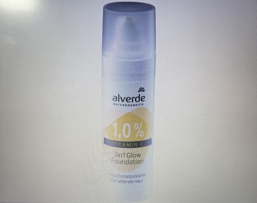 alverde NATURKOSMETIK Foundation 3in1 Glow mit 1% Vitamin C, 30 ml