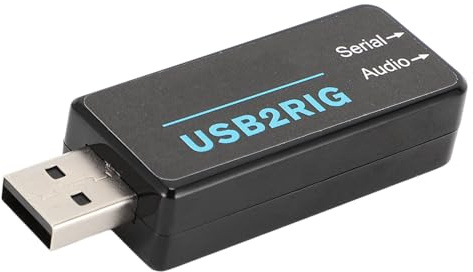 BAFOVY Integrierte Schnittstelle für Digitale Modi für Amateurfunk, ABS-Material, Verbindet Sound-Codec und CAT-Steuerung, Ideal für FT8 RTTY WinLink-Benutzer