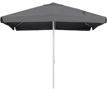 Tarrington House Parasol Cuadrado de 3x3 Metros, Gris con Solapa, Protección UV50+