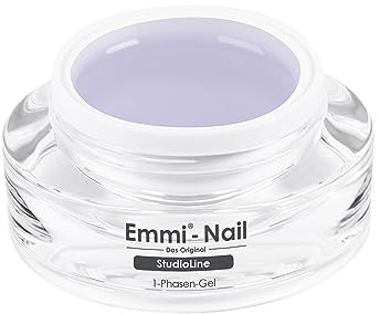 Emmi Nail Studioline 1-Phasen-Gel | LED UV All-In-One Gel | Grundierung, Aufbau & Versiegelung | Aufbaugel für Gelnägel | Mittelviskoses UV Gel | Selbstglättend & vegan | Haftgel für Gelnägel | 15ml