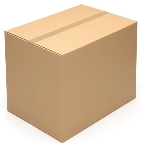 KK Verpackungen Versandkartons 700 x 500 x 600 mm Braun 2-wellig (Innenmaß 686 x 483 x 574 mm) | 1 Stück, Faltkartons Kartons für Versand als DHL Paket Hermes Paketklasse L DPD GLS Paketklasse XL