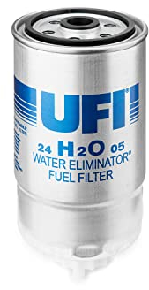 UFI Filters, Filtro Gasolio 24.H2O.05, Filtro Carburante per Ricambio, Adatto ad Auto, Applicabile su Diversi Modelli Citroen, Fiat e Peugeot