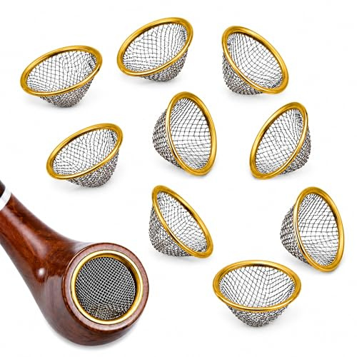 Fenny's Creations 12mm Pipe Screens Gauze Conical Steel Brass Filter Screen Bowl Mesh Metal Sieve (20)