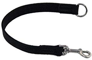 LENNIE Ruckdämpfer/elastisches Gurtband/Verschiedene Größen/Hunde-Leinen-Adapter [15 mm, Edelstahl]