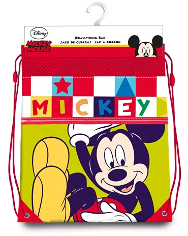 Micky Maus Unisex Kinder Turnbeutel, Mehrfarbig (Mehrfarbig), 42 cm