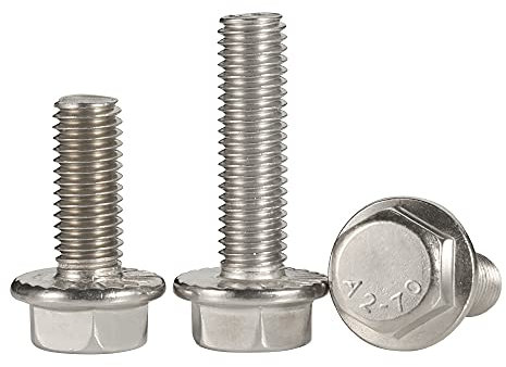 20 Stück M8 x 25 mm Flansch-Sechskantschrauben, Edelstahl A2, DIN 6921