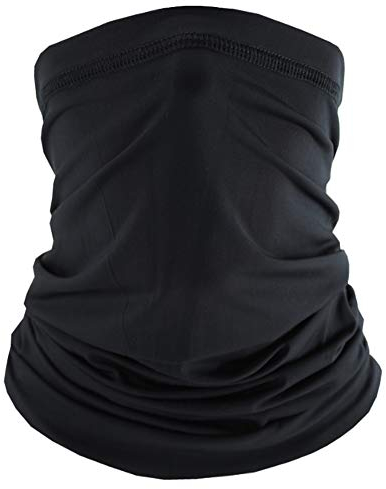 Multifunktionstuch Schlauchschal Herren Damen Bandanas UV-Schutz ,Winter Elastisch Halstuch, Outdoor Funktionstücher, Gesichtsmaske Schal, Sonnenschutz Schal,Halswärmer Schal für Radfahren,Schwarz