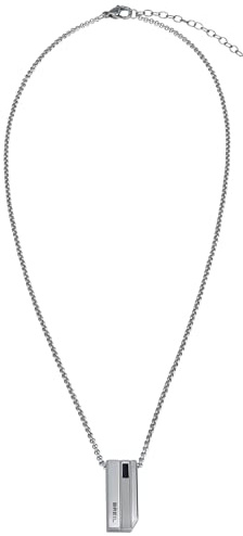 Breil Juwel Sammlung JOINT, HALSKETTEN aus HERREN in STAHL Farbe SILVER messen 52 mit KRYSTAL - TJ2950