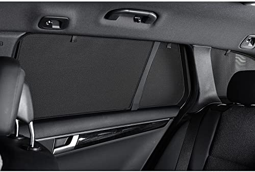 Car Shades Set (hintere Seitentüren) kompatibel mit Citroen Berlingo inkl. XL/Peugeot Rifter/Opel Combo Life/Toyota Proace City 2018- (2-teilig) - Passgenaue Sonnenblenden für Autos