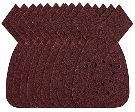 Draper 43848 Detail Sanding Sheets with Hook and Loop, 140mm, 40 Grit, SSD4 (Pack of 10)
