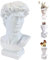 UNJYHB Griechische David Statue Vase Kopf Weiß 1 Stück Nordic Styles David Mensch Kopf Statue Vase Dekorative Vase Skulptur Kopf Pflanzer Für Blumenarrangement Wohnzimmer Desktop Handwerk Ornamente