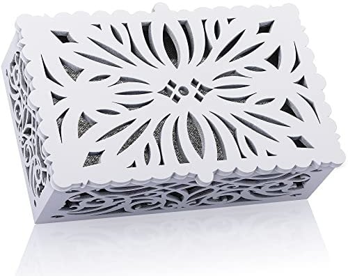 Saillong Door Bell Cover, Doorbell Cover Box Only for Wall Inside, Decorative Door Bell Chime Box, 3 Colors of Doorbell Chime Cover Available, Fits Most of Doorbell Chime, Easy to Install(White)