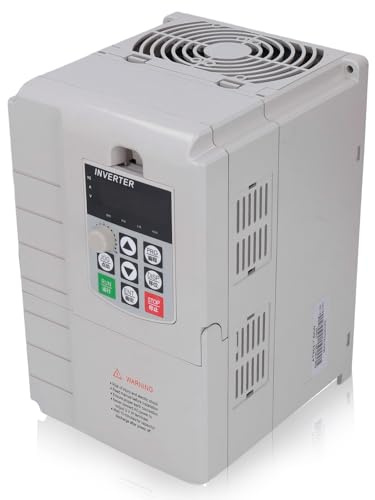 VFD Frequency Converter, 7.5KW Single Phase to Three Phase 380V Motor Speed Control Inverter with Built in Filter PWM V F Open Loop for Pumps Fans ABS Shell 1 Pack