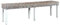 Susany Mangoholz Massiv Sitzbank Esszimmerbank Kubu-Rattan-Bank Essbank Küchenbank Rattanbank Flurbank Esszimmermöbel 160 × 35 × 45 cm (B x T x H) Weiß Natur Kubu-Rattan