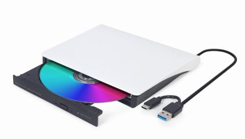 Gembird DVD-USB-03-BW External USB DVD Drive Black and White