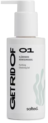 salted. Klärendes Reinigungsgel | 150 ml | Waschgel für frisches und geklärtes Hautbild | Gesichtsreinigung Männer & Frauen | Gesichtspflege für ölige und Mischhaut | Vegan | Parfümfrei | Pure