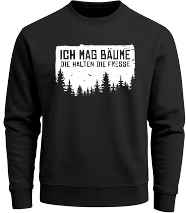 Neverless® Sweatshirt Herren Wald Bäume Outdoor Adventure Abenteuer Natur-Liebhaber Pullover Fashion Streetwear