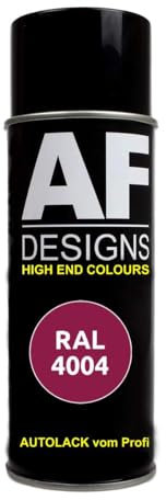 Bombe de peinture RAL 4004 Bordeauxviolett - En spray - Mat satiné - Pour bricolage de voiture